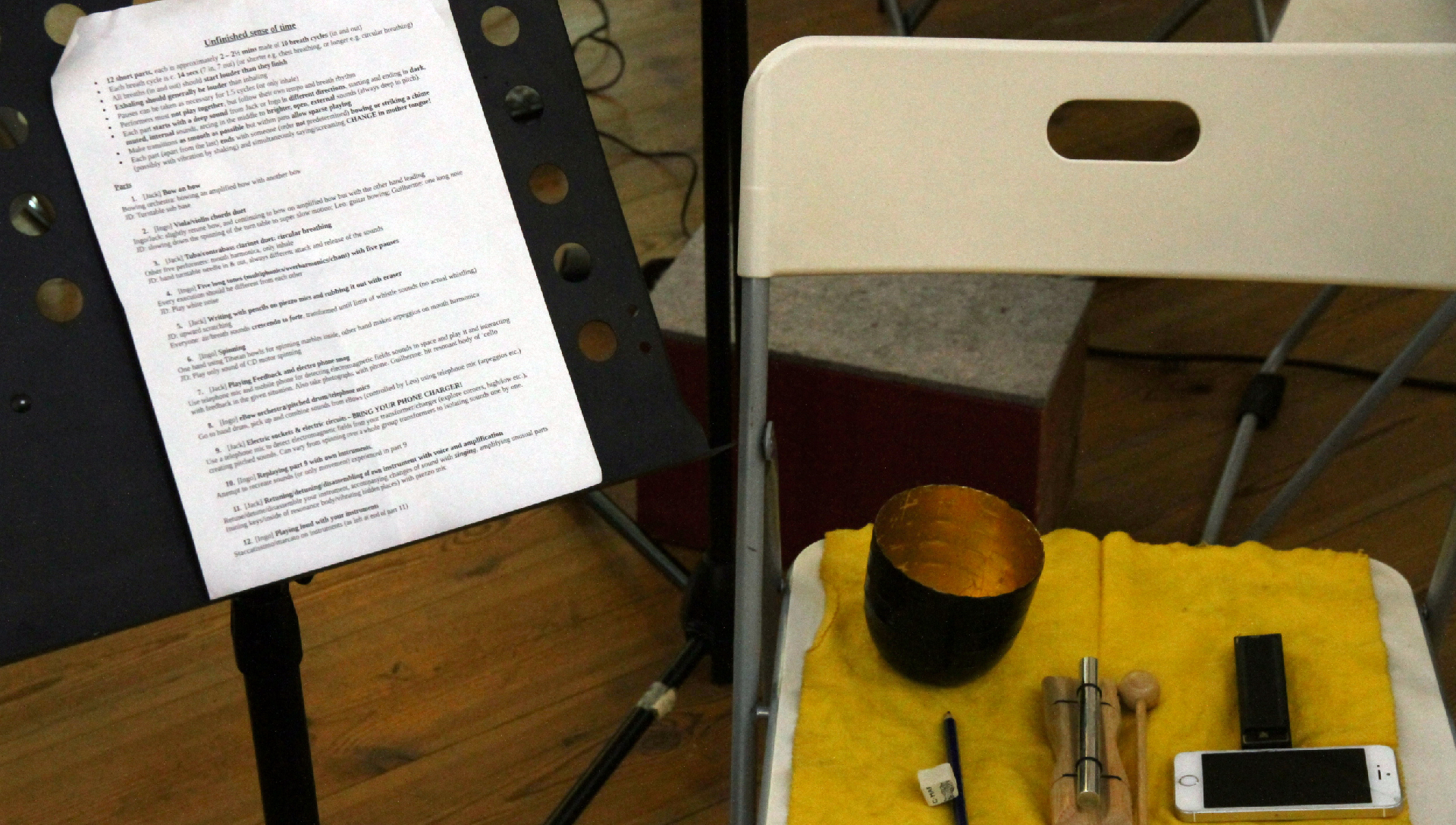 2019-07-08 Ame Zek's 'Unfinished sense of time' im Studio Börne45